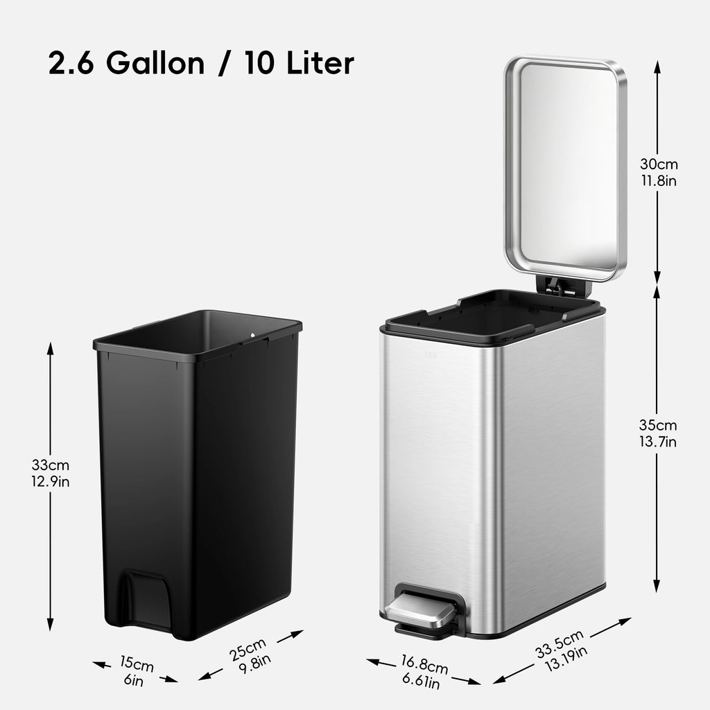 Stella Small Bathroom Step Trash Can