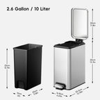 Stella Small Bathroom Step Trash Can