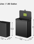Deluxe Puro Compost Bin with Liner 7 L / 1.85 Gal