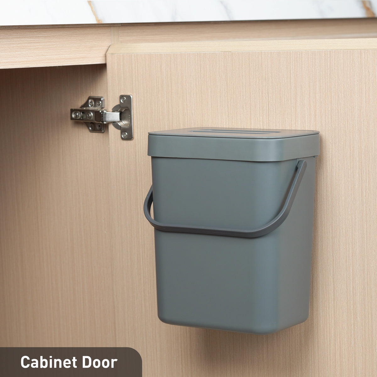 Puro Compost Bin with Lid Dark Gray