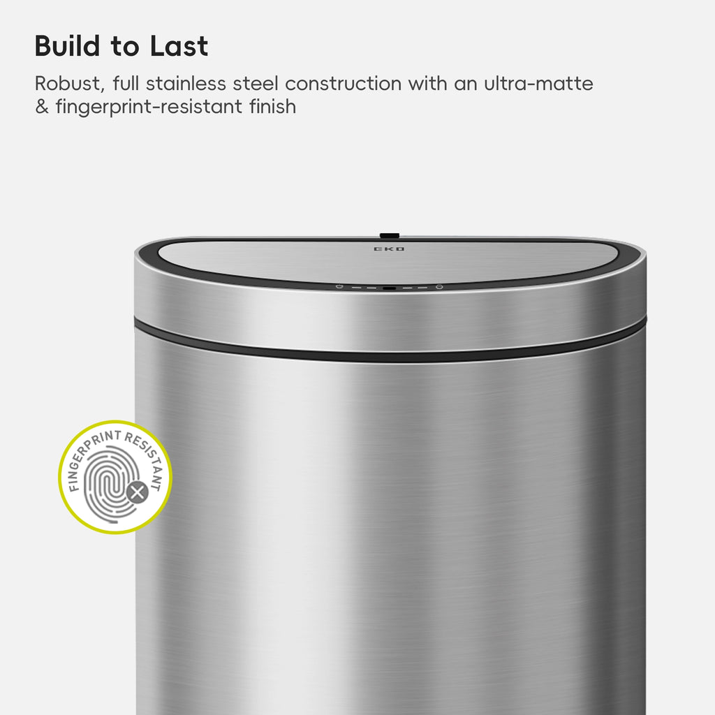 Mirage Semi-Round Motion Sensor Trash Can 47 L / 12.4 Gal