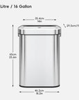 Urban Slim Open Top Can Commercial Grade