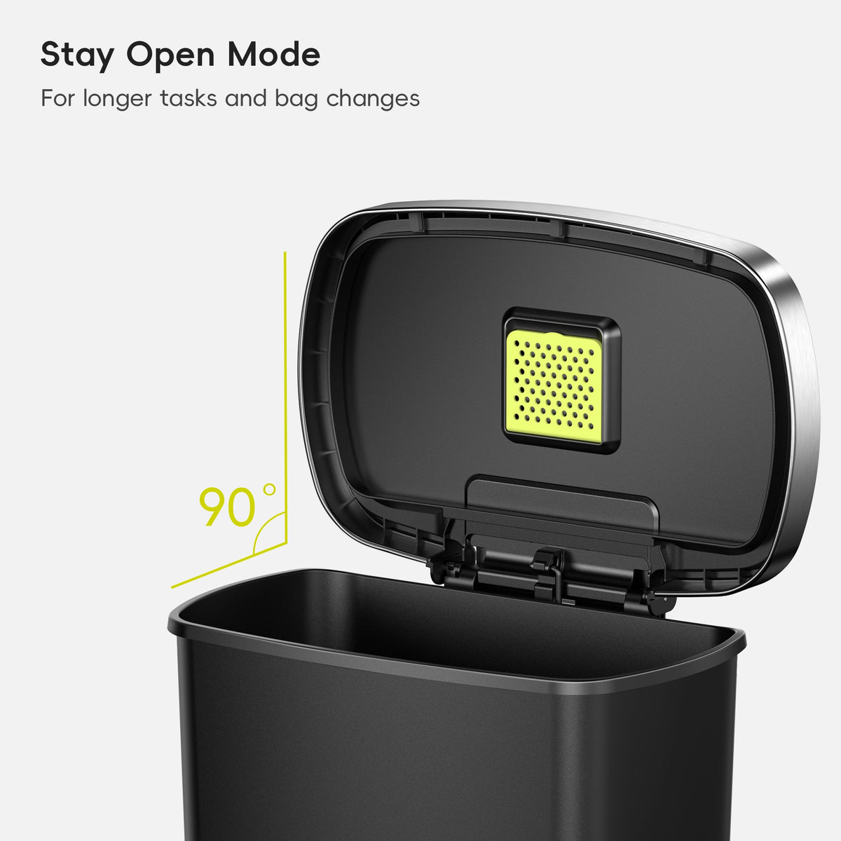 Hana Select Plastic Resin Step Trash Can 50 L / 13 Gal