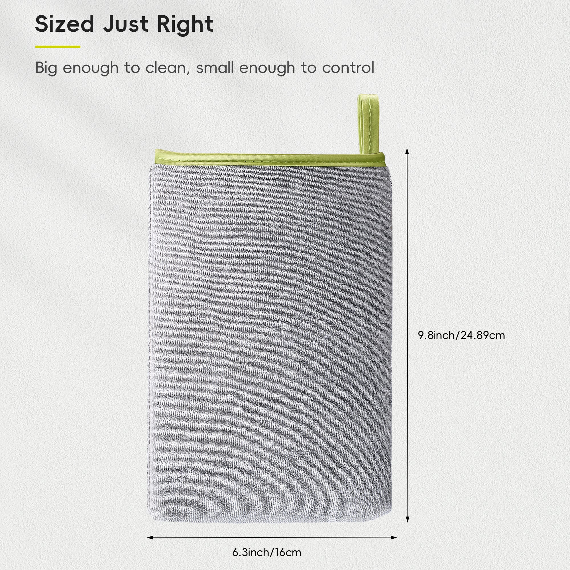 EKO Microfiber Cleaning Mitt for Stainless Steel – Sized Just Right