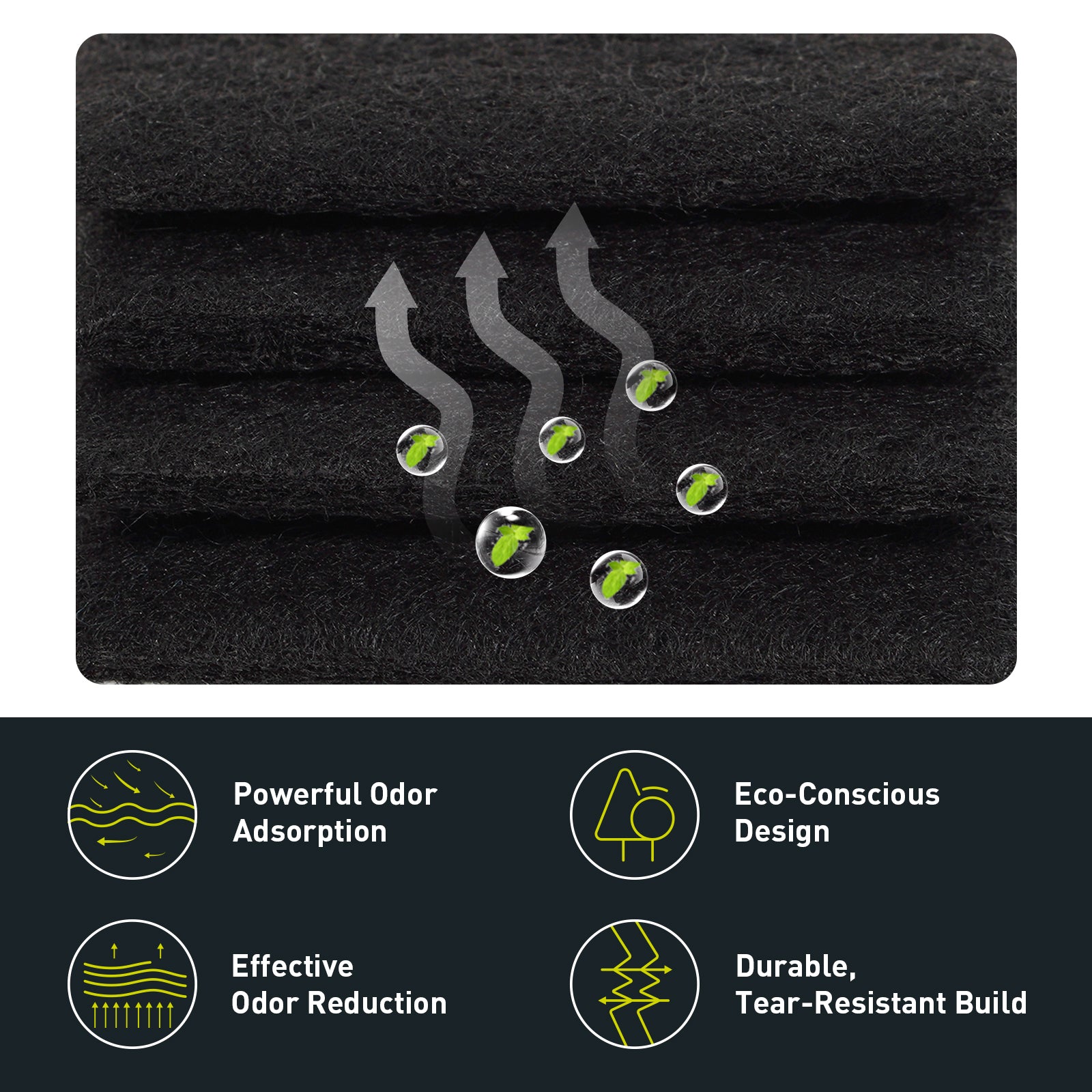 EKO Odor Filter Refills for Trash Can and Compost Bin – Powerful Odor Control