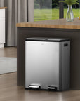EcoCasa Step Recycling Can Dual Compartment