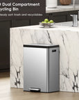 EcoCasa II Step Recycling Can with Liner