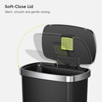Hana Select Plastic Resin Step Trash Can 50 L / 13 Gal