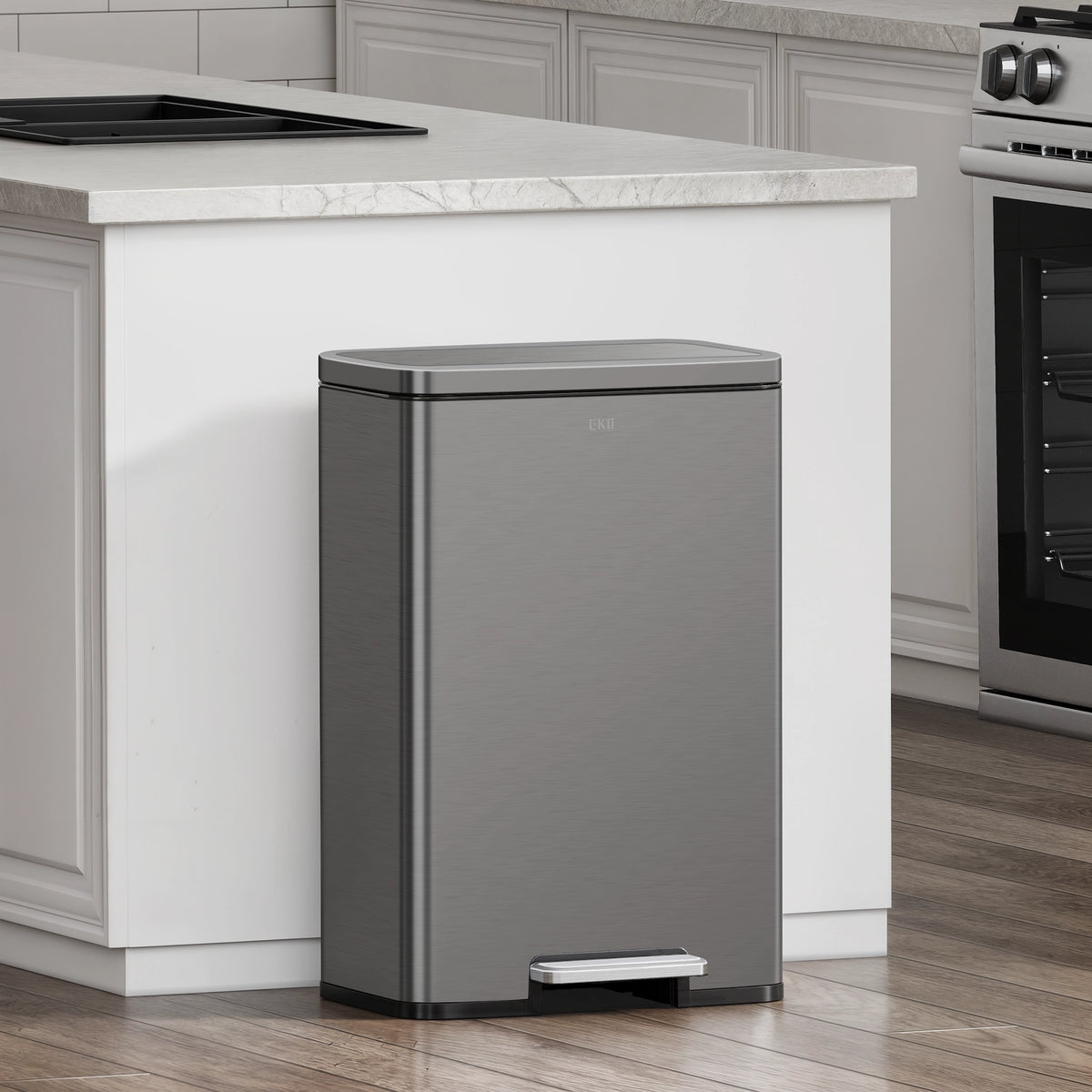 Madison Step Can with Liner Stainless Steel