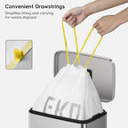 Code F Easy-Dispense Roll Trash Bags, 40-60 L / 10.6-15.9 Gal
