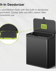 Deluxe Puro Compost Bin with Liner - 7L / 1.85 Gal (Matte Black)