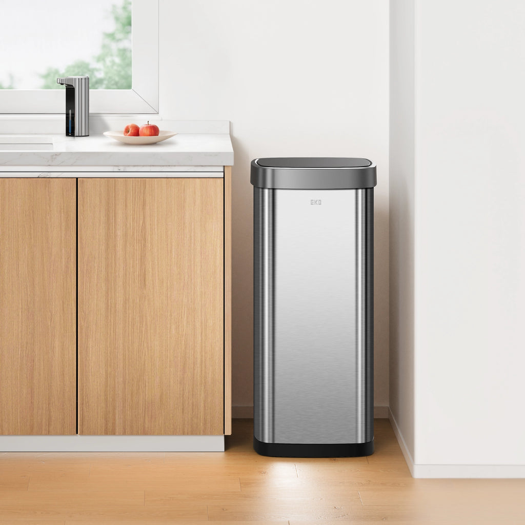 Ecosmart Motion Sensor Square Trash Can Stainless Steel 80 L / 21.1 Gal