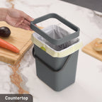 Puro Compost Bin with Lid Dark Gray