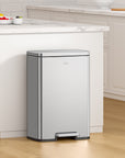 EKO Madison 25L+20L Dual Compartment Step Trash Can - Brushed Stainless – Kitchen