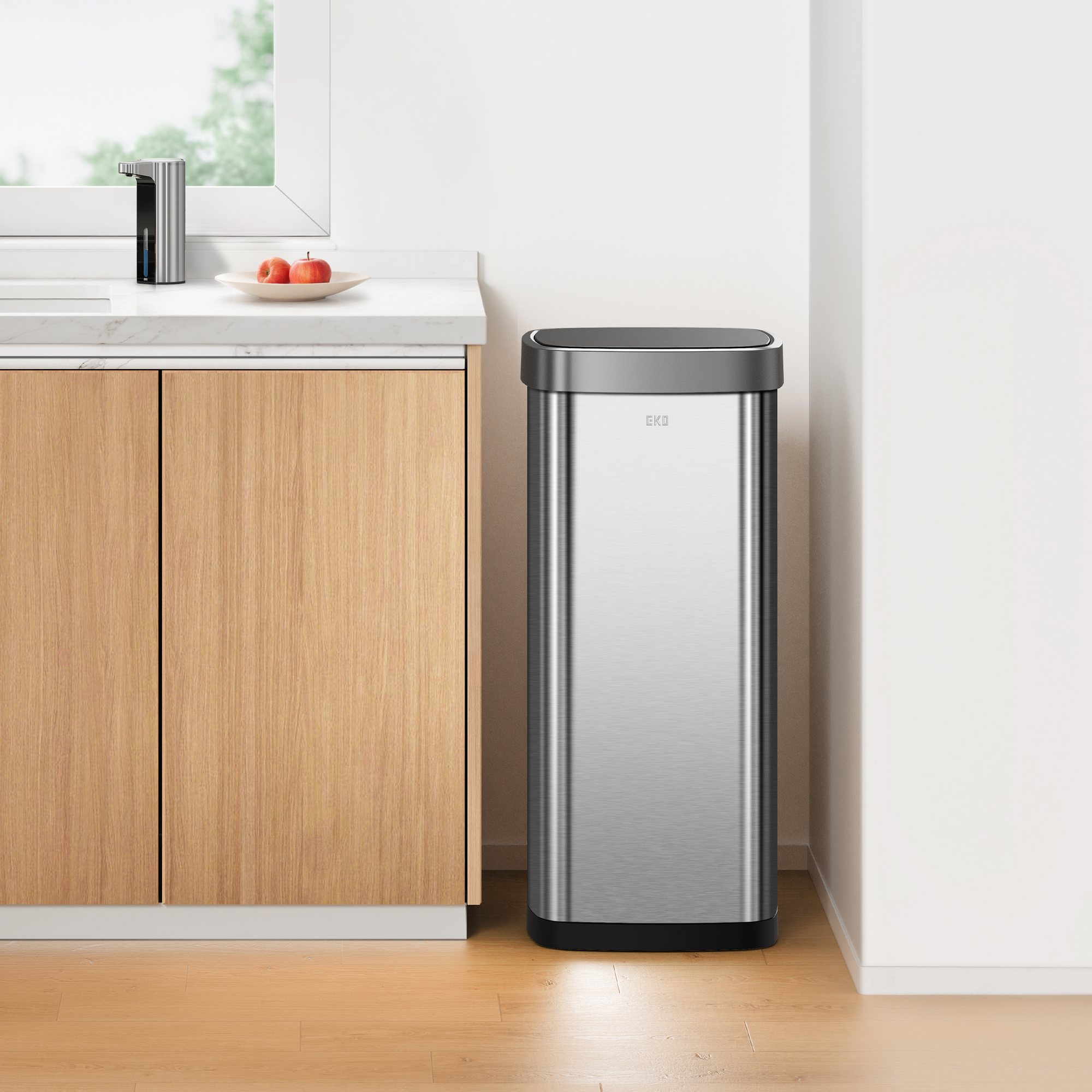 EKO Ecosmart Sensor Can - 80L / 21.1 Gal Tall and Large Kitchen Trash Can – Compact