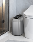 Astro  10L / 2.6 Gallon Slim Sensor Trash Can with Butterfly Lid-Matte Stainless Steel