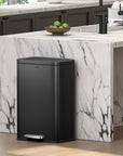 Madison Step Can with Liner – 50L / 13.2 Gal – Matte Black