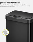 EKO Trash Can Featuring Fingerprint-Resistant Finish. Surface stays clean and smudge-free-easy to maintain with minimal effort.