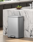 Madison Step Can with Liner Stainless Steel
