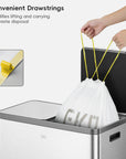Code M -10.6 Gallon Easy-Dispense Roll Trash Bag - 440 Count