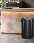 Urban Semi-Round Commercial Open Top Waste Bin