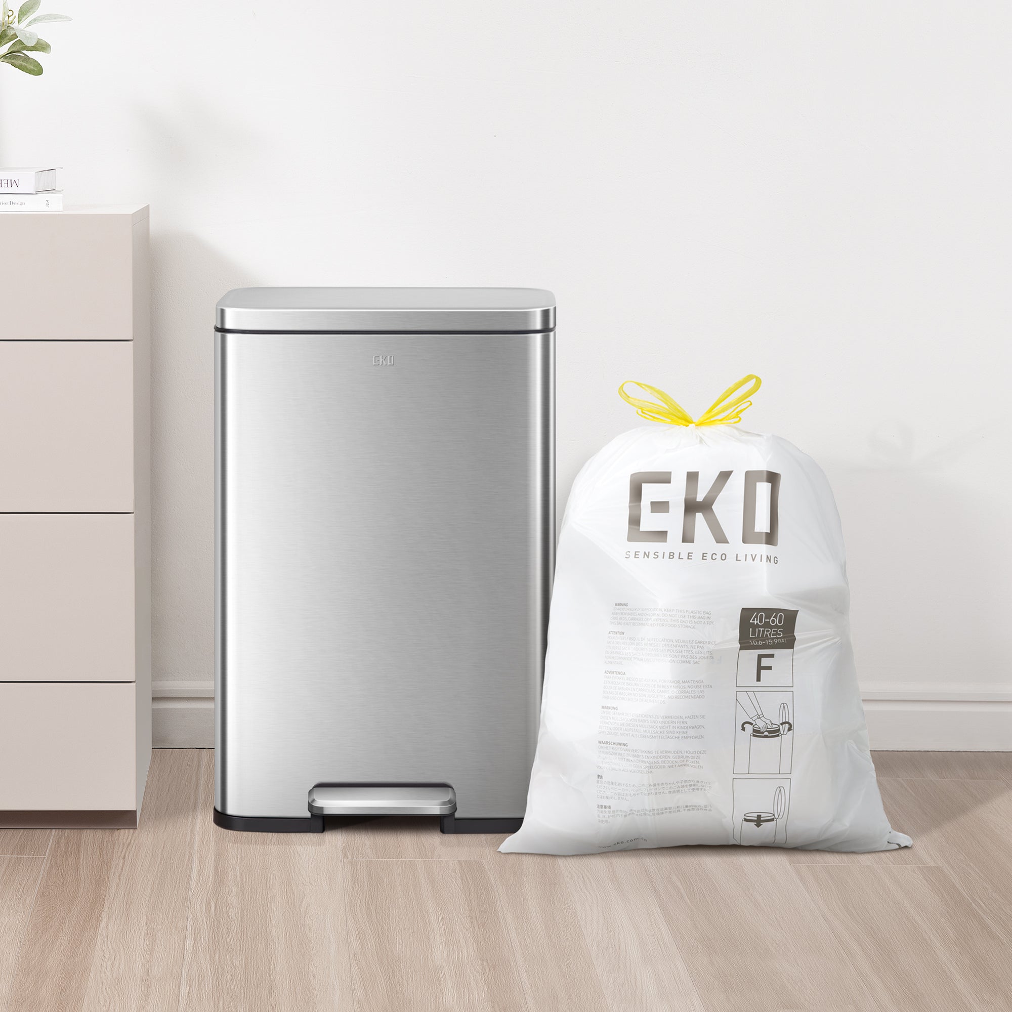 EKO Code F - 13 Gallon Trash Bag - 60 Count – Trash Bags