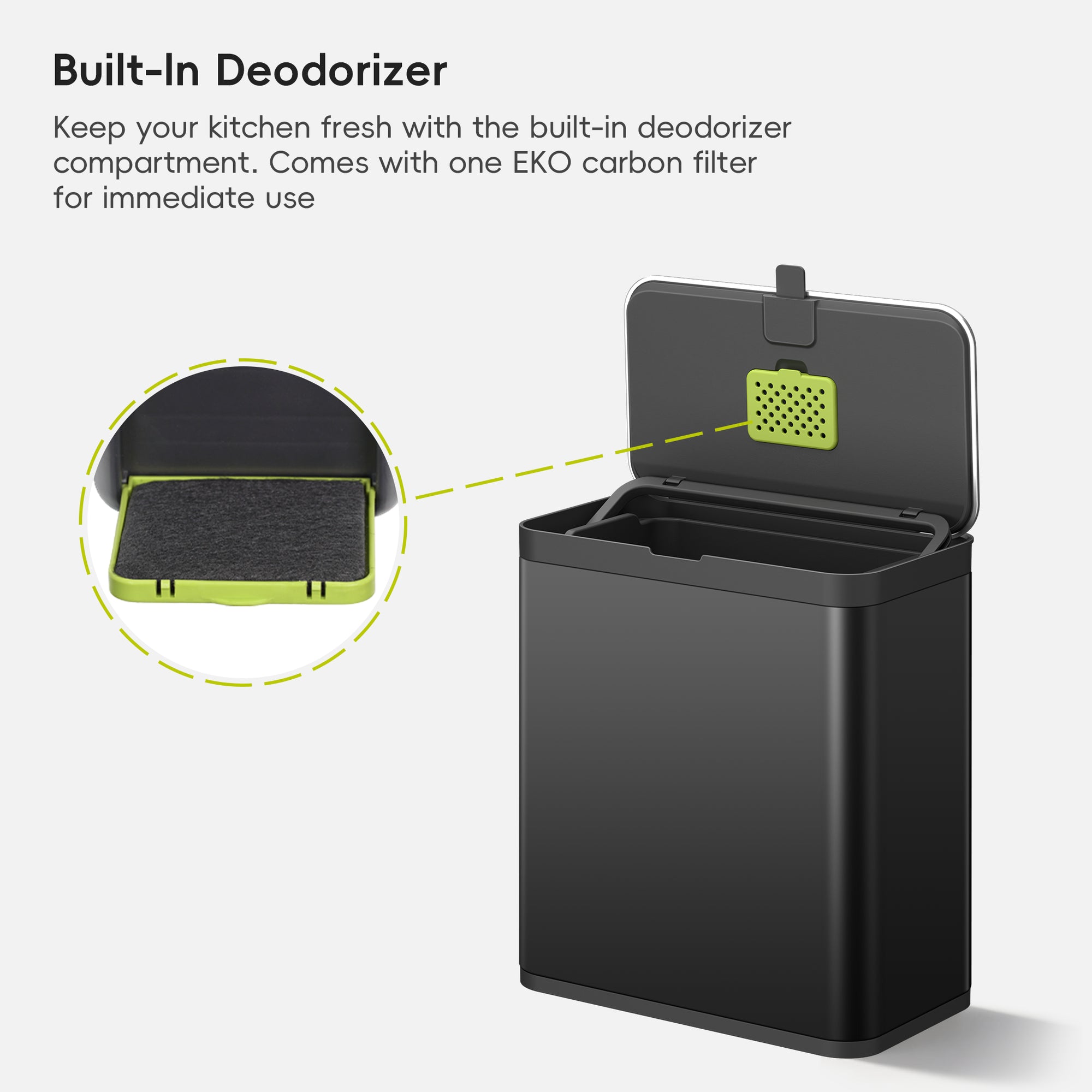 Deluxe Puro Compost Bin with Liner 7 L / 1.85 Gal