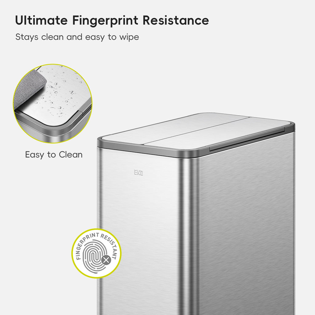 X-Wing Slim Step Trash Can with Dual Wing Lid 50 L / 13.2 Gal