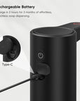 EKO Aroma Smart Liquid Soap Dispenser - Matte Black – Rechargeable Battery - Charge in 2 hours for 3 months of effortless, touchless soap dispensing