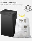 Deluxe Mirage-T Stainless Steel Motion Sensor Can 50 L / 13.2 Gal
