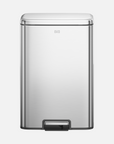 Maxwell Step On Foot Pedal Trash Can, 13.2 Gallon/50L Stainless Steel Finish