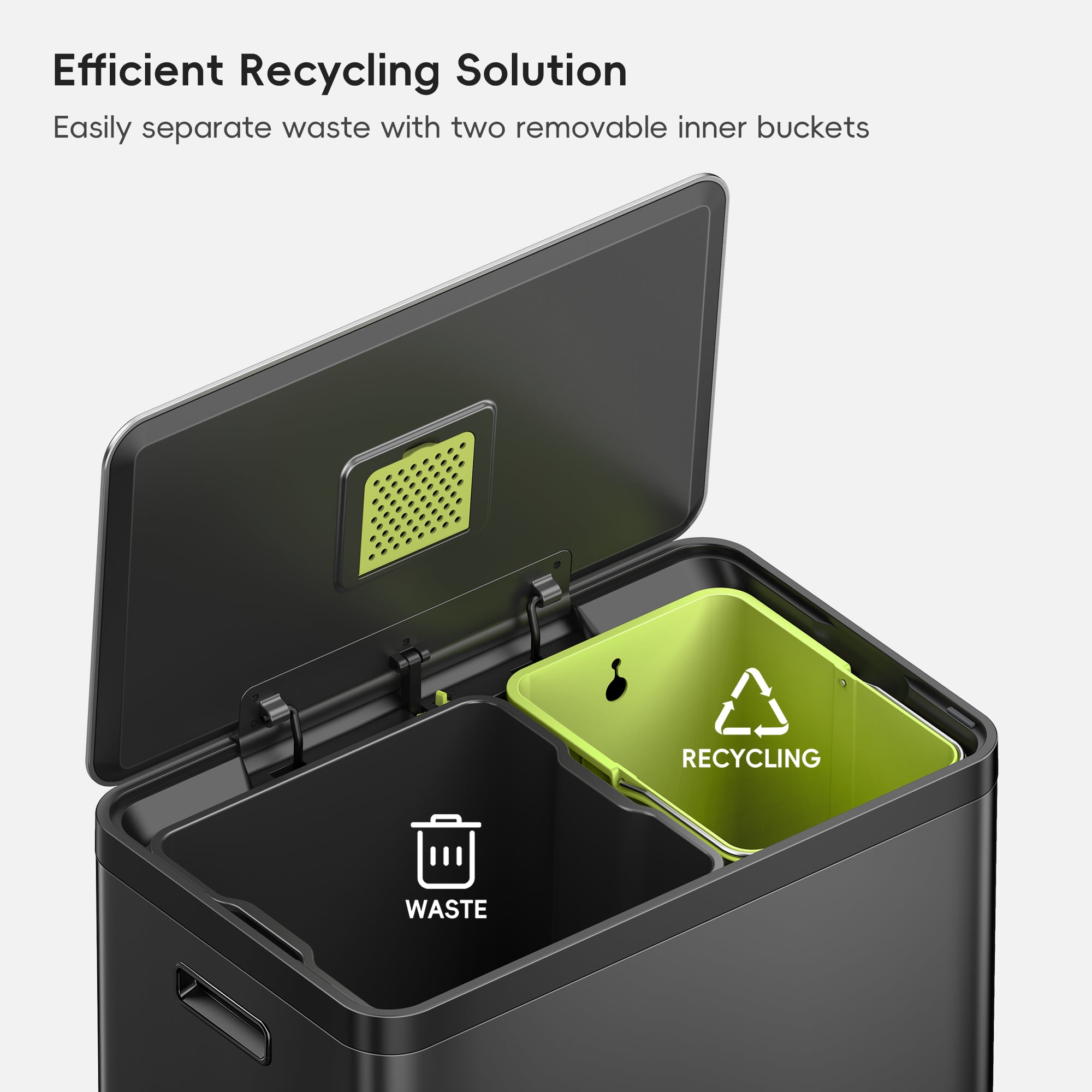 EcoCasa II Step Recycling Can with Liner