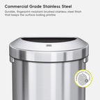 Urban Semi-Round Commercial Open Top Waste Bin