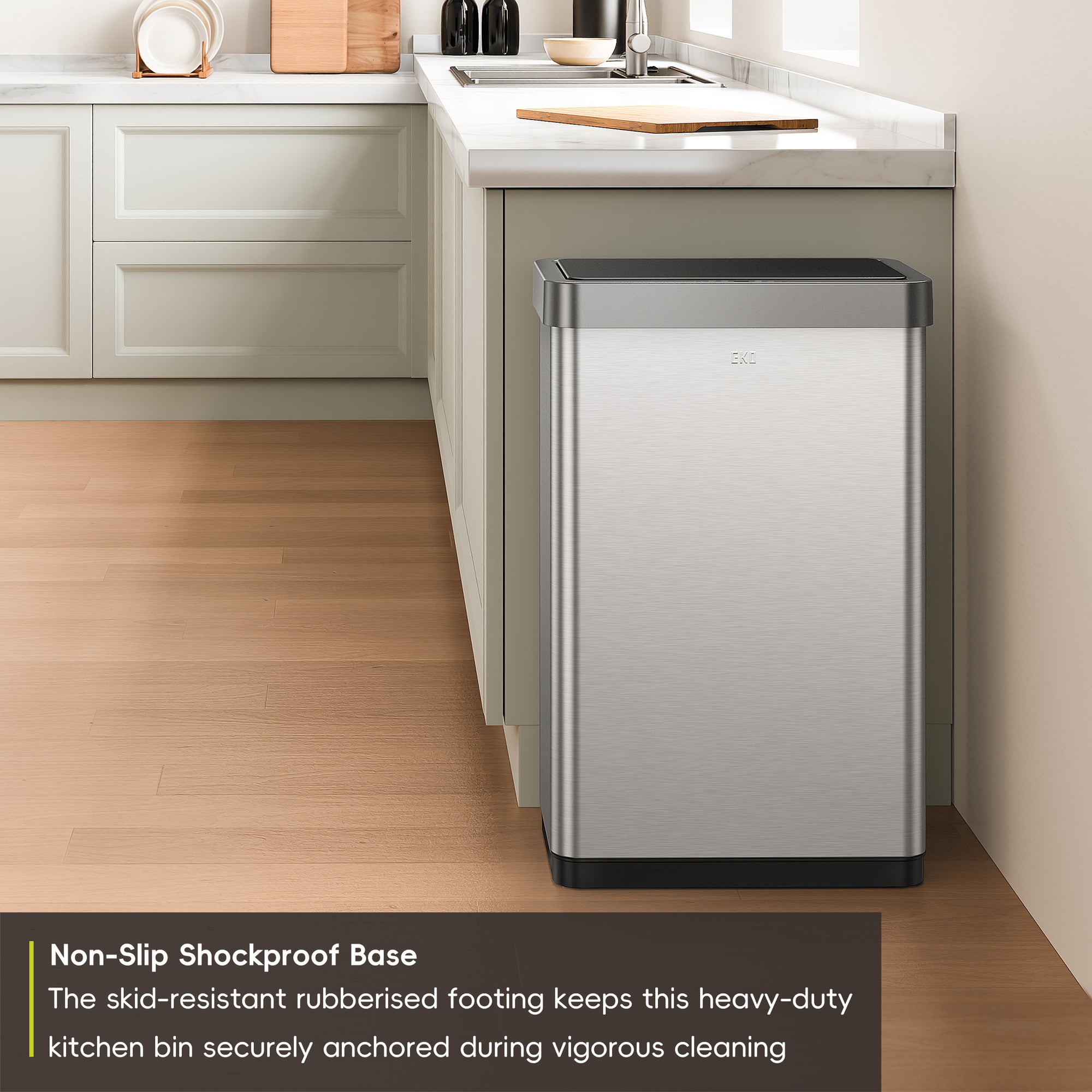 Mirage-X  80Liter / 21.1 Gallon Motion Sensor Can - Stainless Steel