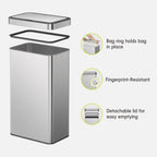 Nova Stainless Steel Motion Sensor Trash Can