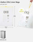 Code K -9.3 Gallon Easy-Dispense Roll Trash Bag -440 Count
