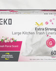 Code G -21 Gallon Easy-Dispense Roll Trash Bag - 60 Count-Fresh Floral Scent