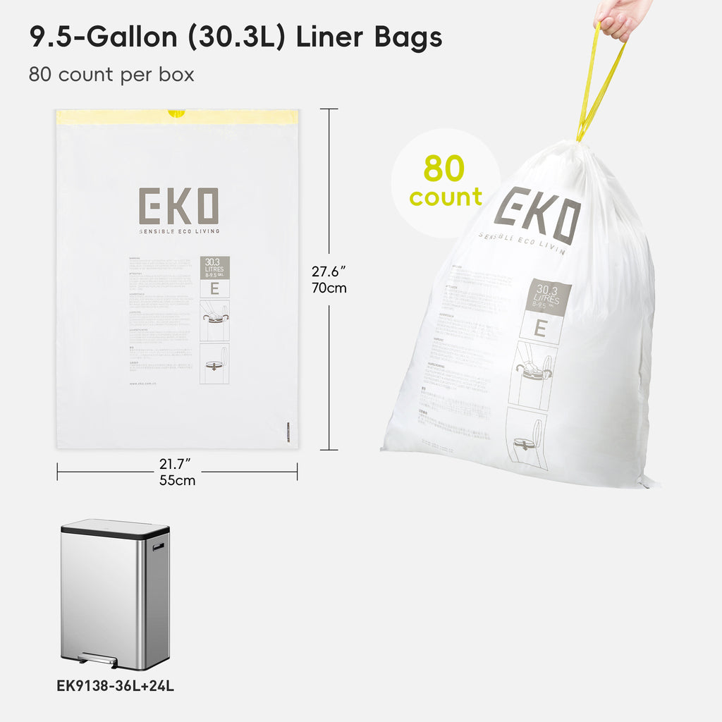 Easy-Dispense Trash Bag Code E-Z / 8-21 Gal