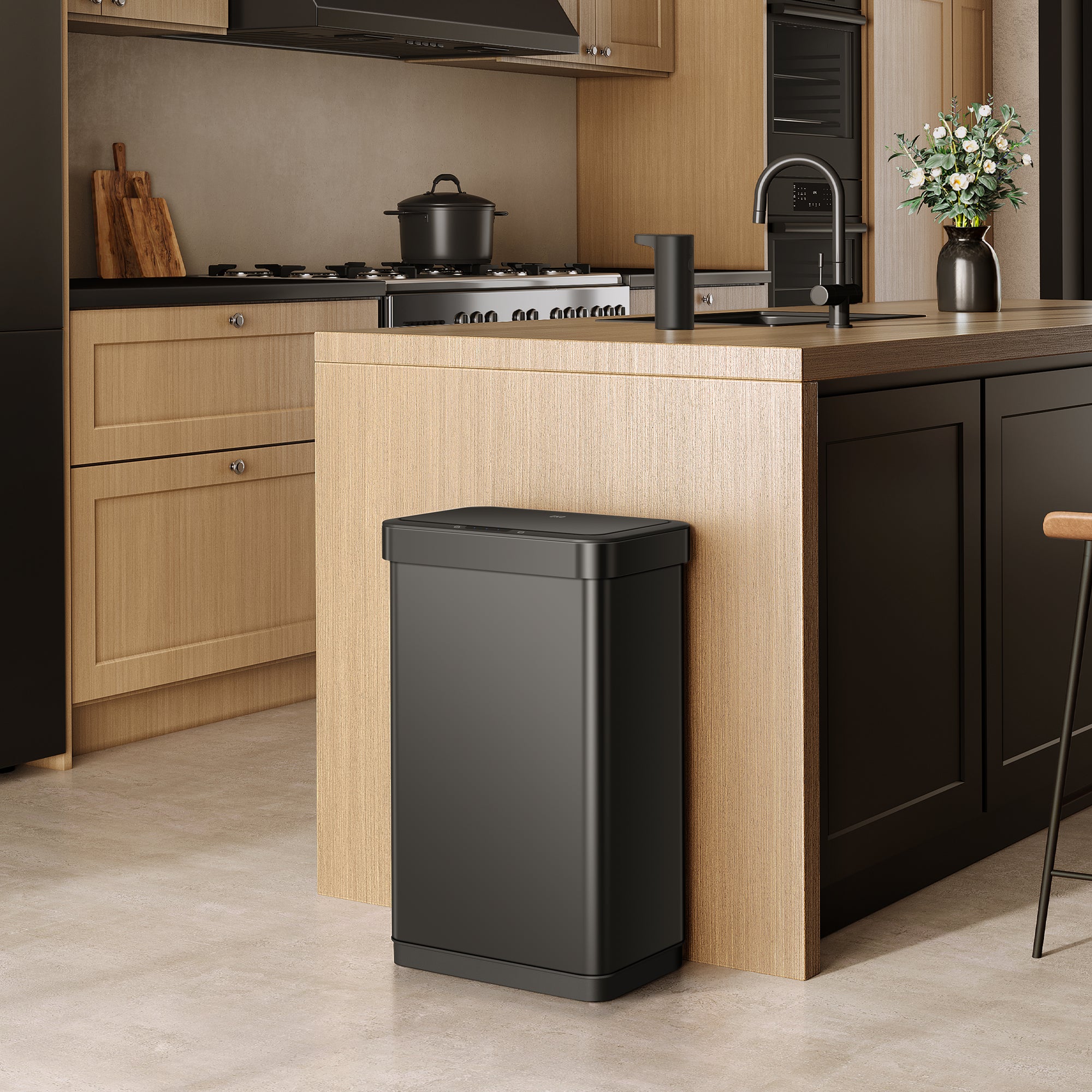 Nova Stainless Steel Motion Sensor Trash Can
