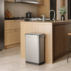 Nova Motion Sensor & Recycling Trash Can, Stainless Steel