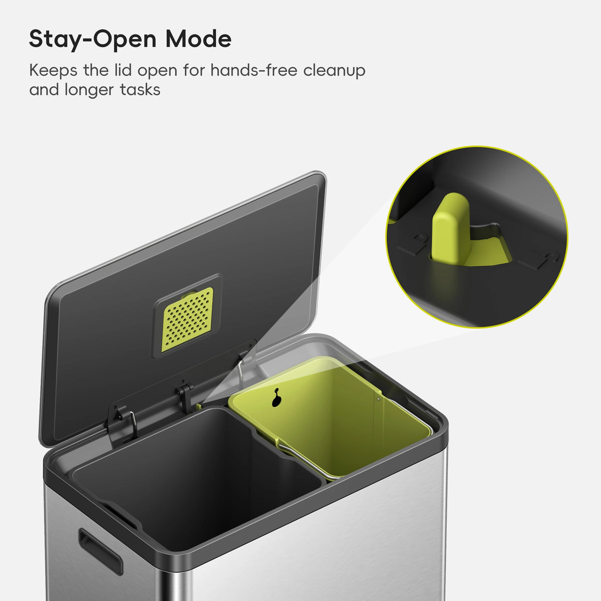 EcoCasa II Step Recycling Can with Liner