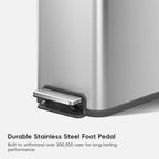 Hudson Slim Stainless Steel Step Trash Can 50 L / 13.2 Gal