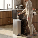 Hudson Slim Stainless Steel Step Trash Can 50 L / 13.2 Gal