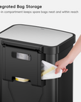 Hudson  75 Liter / 20 Gallon Step Can with Bag Compartment - Matte Black