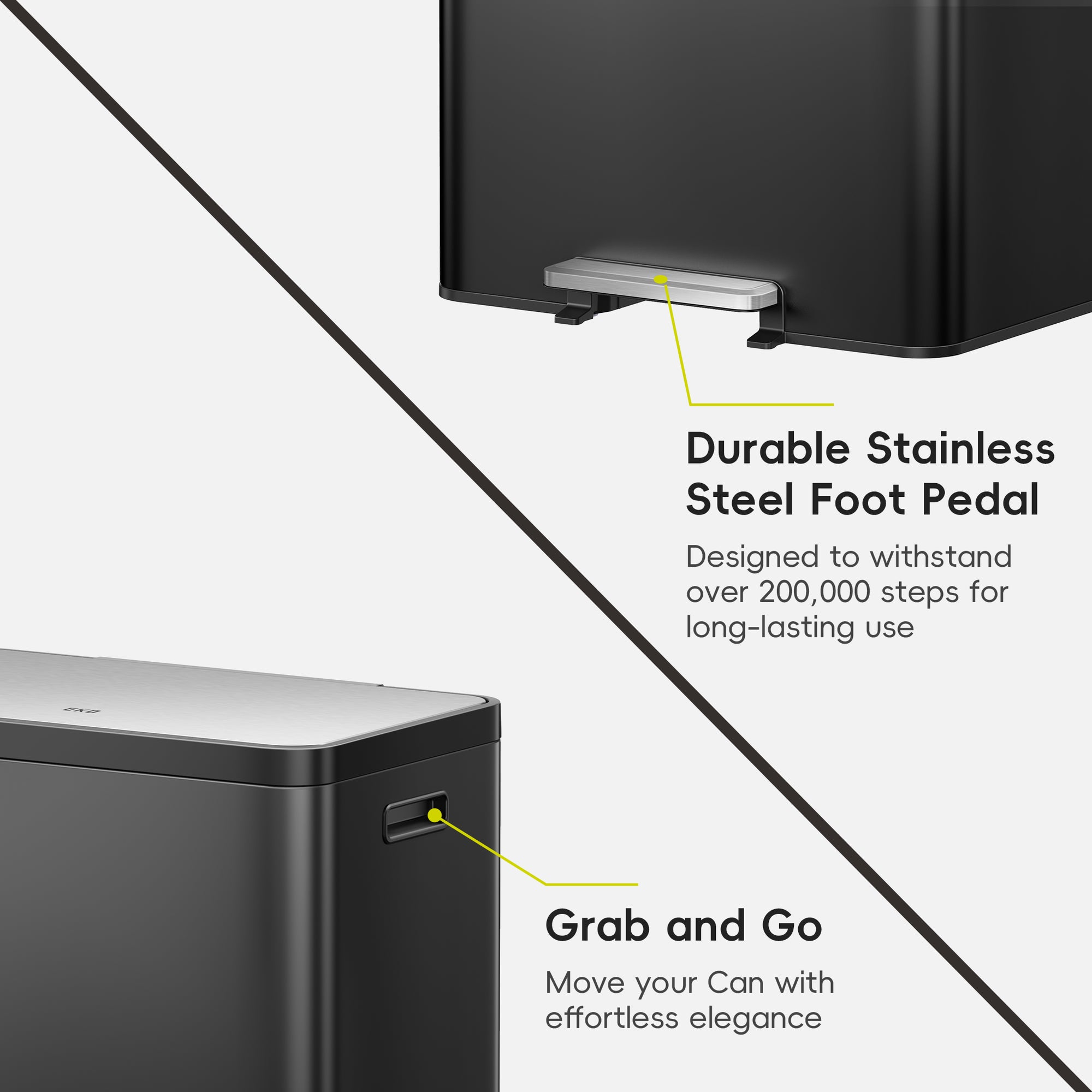 EcoCasa II Step Recycling Can with Liner