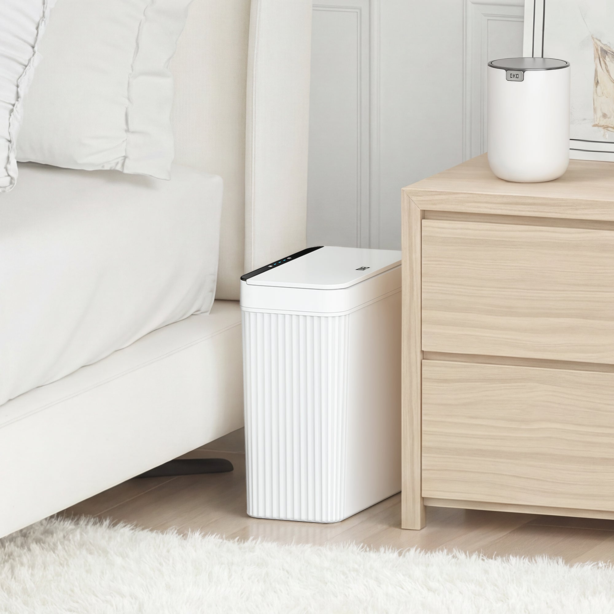 Brio Compact Design Motion Sensor Trash Can 10 L / 2.6 Gal