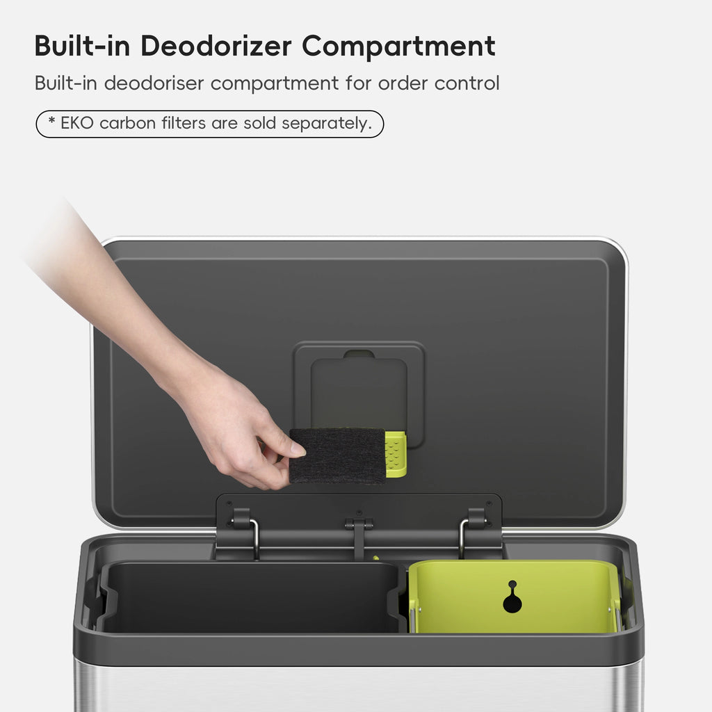 EcoCasa II Step Recycling Can with Liner