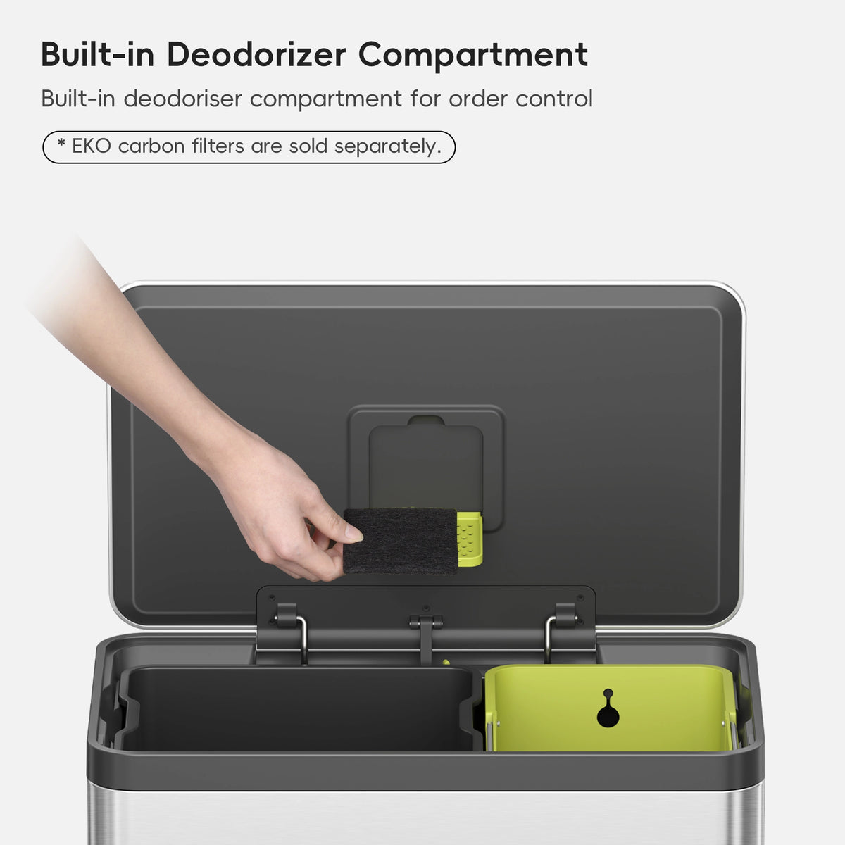 EcoCasa II Step Recycling Can with Liner