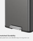 Madison Step Can with Liner Stainless Steel