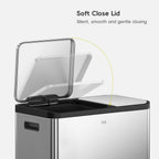 EcoCasa Step Recycling Can Dual Compartment 30+20 L / 8+5.3 Gal